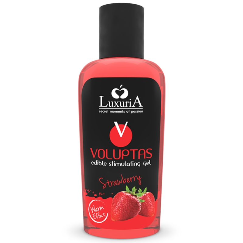 INTIMATELINE LUXURIA - VOLUPTAS EETBARE MASSAGEGEL MET VERWARMEND EFFECT - AARDBEI 100 ML