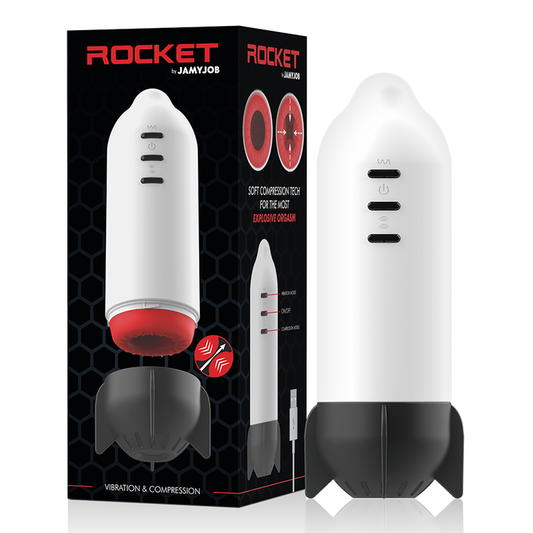 JAMYJOB - ROCKET MASTURBATOR MET ZACHTE COMPRESSIETECHNOLOGIE EN TRILLINGEN