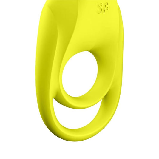 SATISFYER - SPECTACULAR DUO RING VIBRATOR GEEL