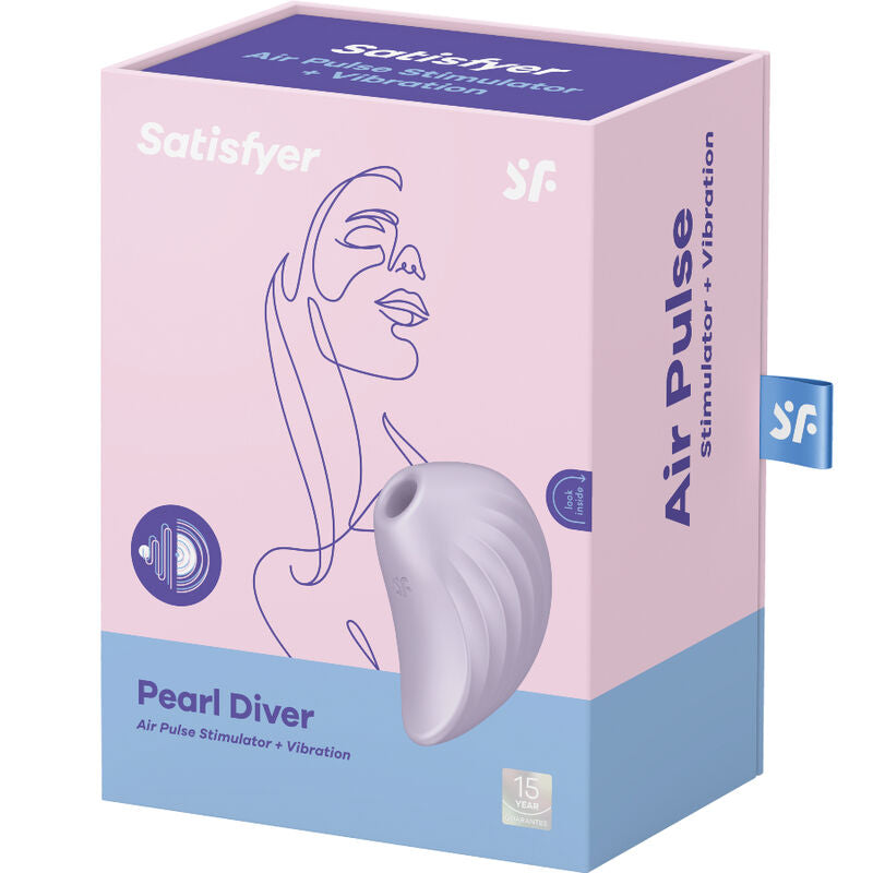 SATISFYER - PEARL DIVER-luchtpulsstimulator & vibrator VIOLET