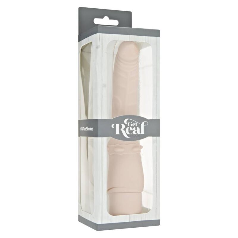 GET REAL - CLASSIC GLADDE VIBRATOR HUIDSKLEUR