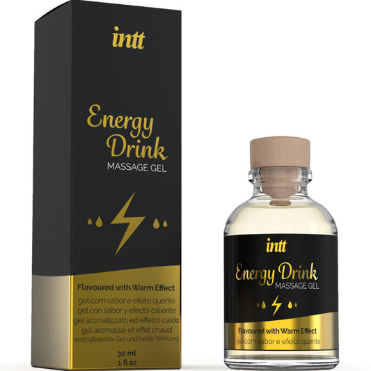INTT MASSAGE & ORAL SEX - MASSAGEGEL MET SMAAK VAN ENERGIEDRANK EN VERWARMEND EFFECT