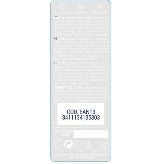 CONTROL - 2-IN-1 MASSAGE & PLEZIER EXOTIC 200 ML