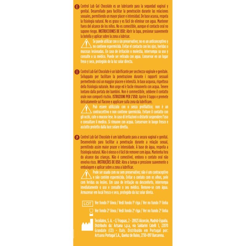 CONTROL - LUB GEL CHOCOLATE-GLIJMIDDEL 75 ML