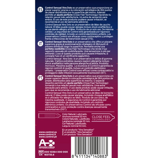 CONTROL - XTRA DOTS 12 stuks