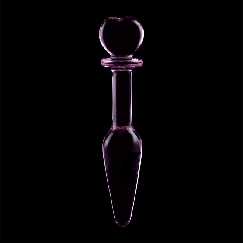 NEBULA SERIES BY IBIZA - MODEL 7 anale plug van borosilicaatglas, roze, 13.5 CM -O- 3 CM