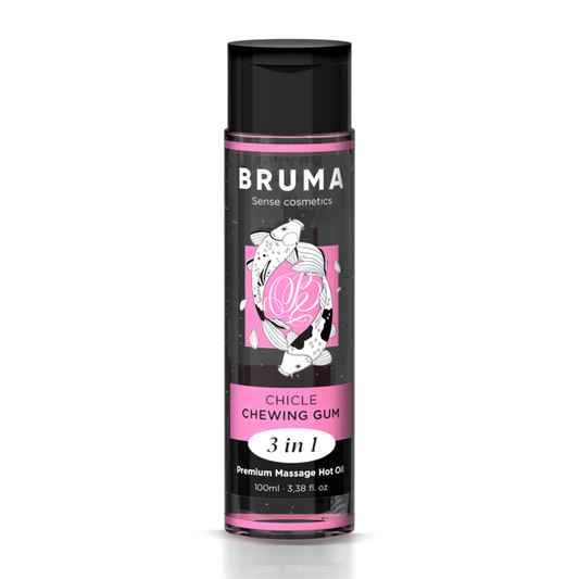 BRUMA - PREMIUM massageolie met warmte-effect kauwgom 3-in-1 - 100 ML
