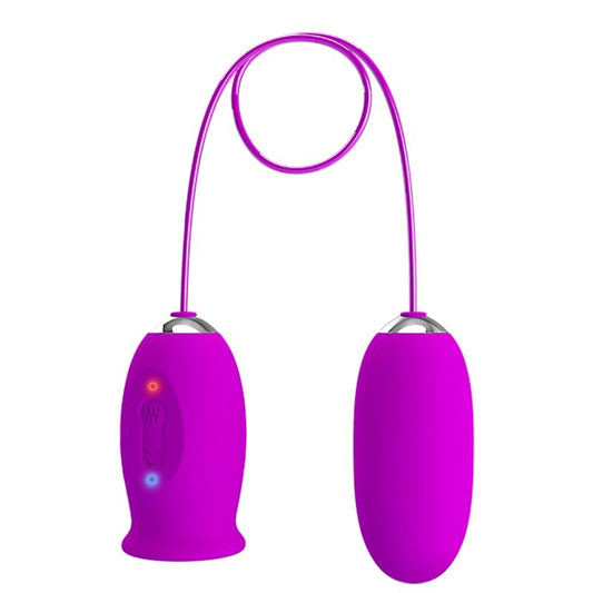 PRETTY LOVE - DAISY paarse oplaadbare duale eivibrator