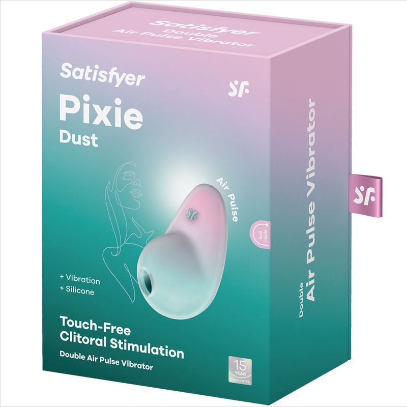SATISFYER - PIXIE DUST blauwe luchtpulsstimulator