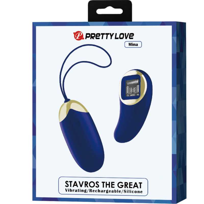 PRETTY LOVE - MINA VIBRERENDE EIKEL MET AFSTANDSBEDIENING BLAUW