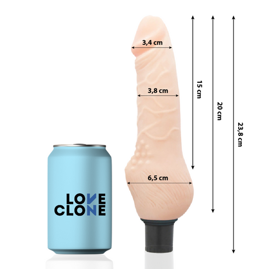 LOVECLONE - DAVEN, ZELFSMEREND REALISTISCH MODEL 23.8 CM -O- 3.8 CM