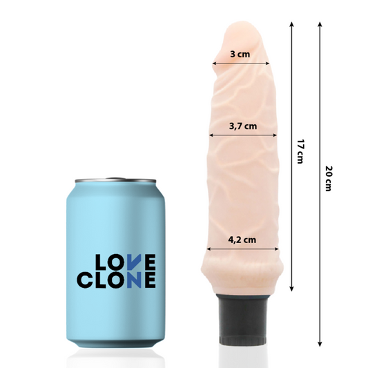 LOVECLONE - IVAR ZELFSMERENDE VIBRATOR 20 CM -O- 3.7 CM