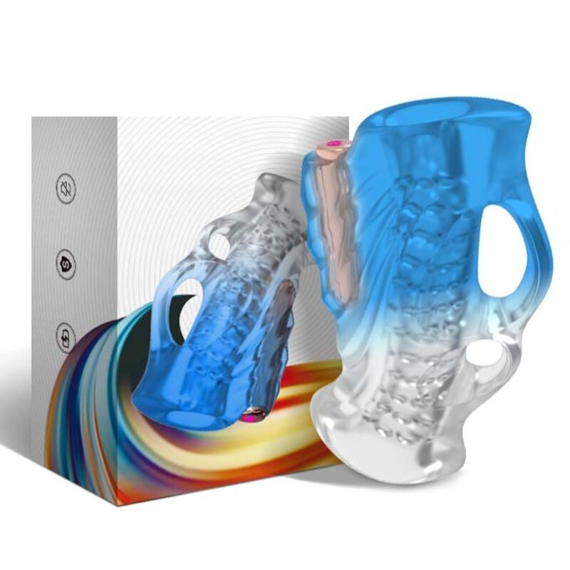 ARMONY - MASTURBATOR VOOR VINGER EN VIBRATOR BLAUWGRADIENT