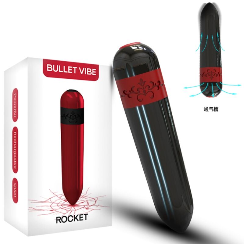ARMONY - ROCKET VIBRERENDE KOGEL MET AFSTANDSBEDIENING ZWART