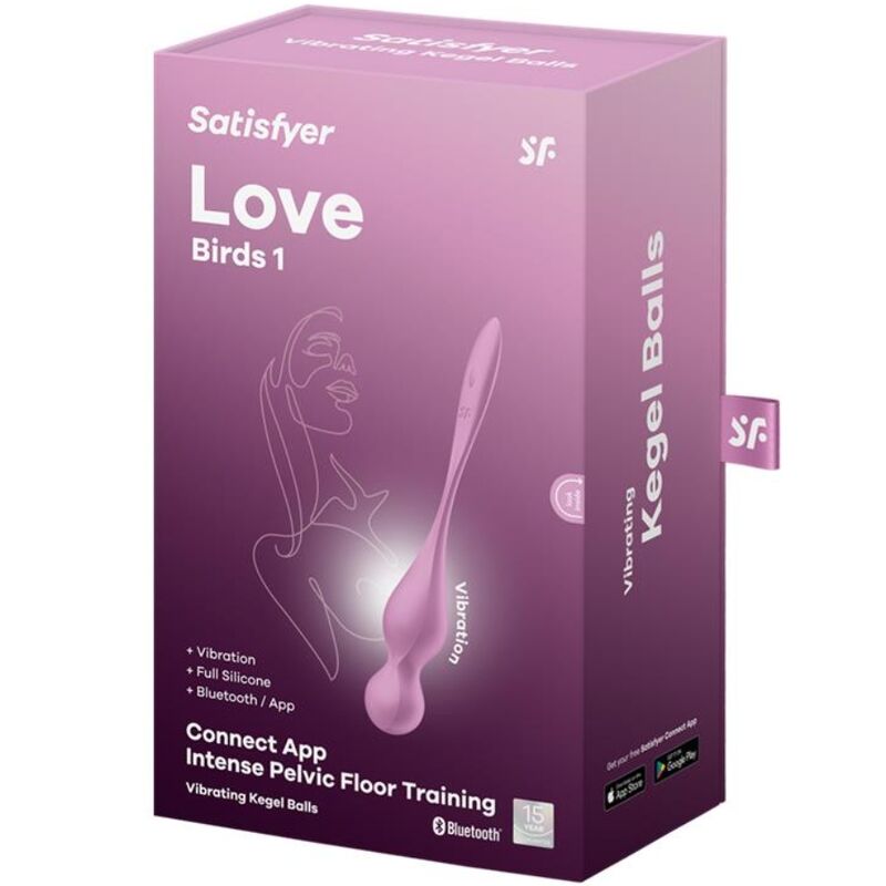 SATISFYER - LOVE BIRDS VIBRERENDE KEGELBALLEN ROZE