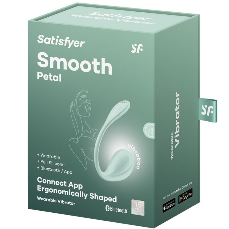 SATISFYER - SMOOTH PETAL G-PUNTSTIMULATOR WATERGROEN MET GRATIS APP