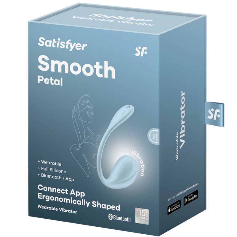 SATISFYER - SMOOTH PETAL G-PUNTSTIMULATOR HEMELSBLAUW MET GRATIS APP