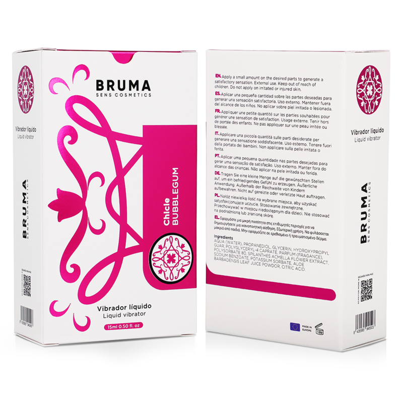 BRUMA - VLOEIBARE VIBRATOR ULTRA GLIJDEND BUBBELGUM 15 ML