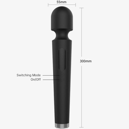 ARMONY - X POWER GROTE MASSAGER & VIBRATOR 7 TRILLINGEN ZWART