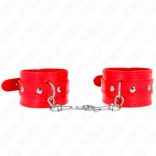KINK - GLANZENDE HANDBOEIEN ROOD VERSTELBAAR 23-33 CM