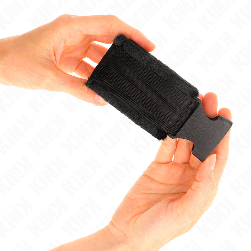 KINK - nylon polsboeien met haak-en-lussluiting rood-zwart model 1 verstelbaar 25-35 CM X 6 CM