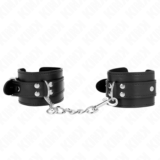 KINK - EENVOUDIGE POLSBOEIEN ZWART VERSTELBAAR 20-23 CM X 5.5 CM