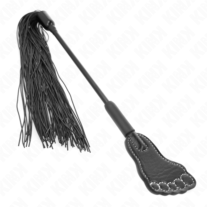 KINK - Voetvormige paddle met kwastjeszweep 31 cm