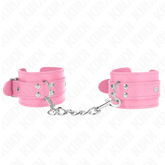 KINK - EENVOUDIGE POLSBOEIEN ROZE VERSTELBAAR 20-23 CM X 5.5 CM
