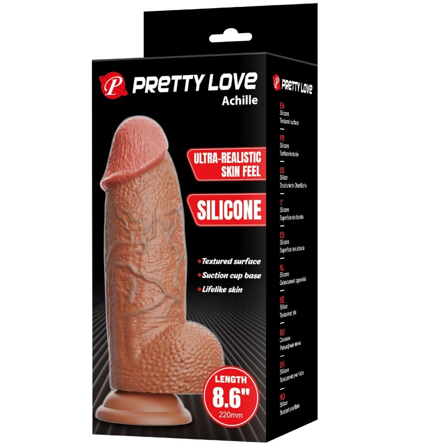 PRETTY LOVE - ACHILLE ULTRAREALISTISCHE DILDO 22 CM