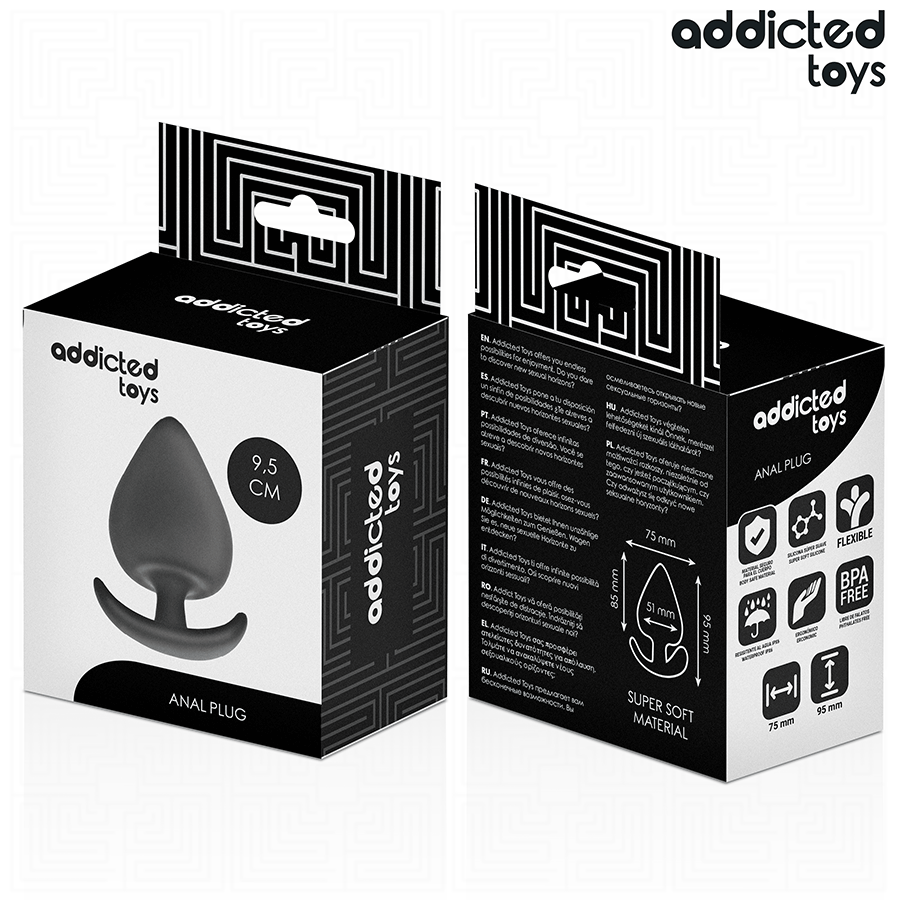 ADDICTED TOYS - ANALE PLUG VAN SILICONEN MAAT XL 9.5 CM