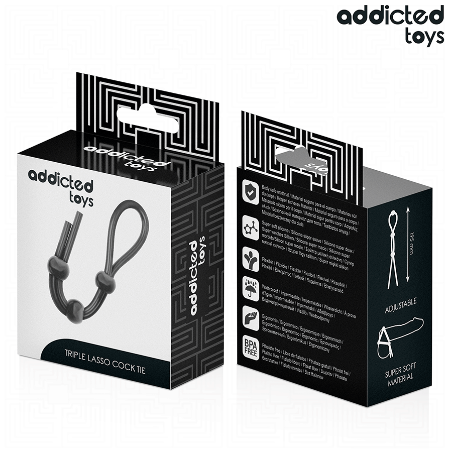 ADDICTED TOYS - SILICONEN TOUW VOOR DE TRIPLE LOOP PENIS