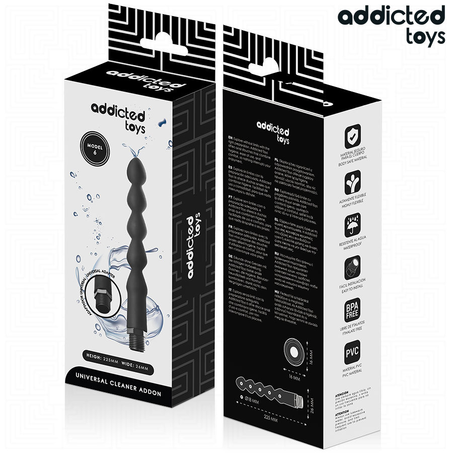 Addicted Toys - anale reiniger met universele adapter, model 6