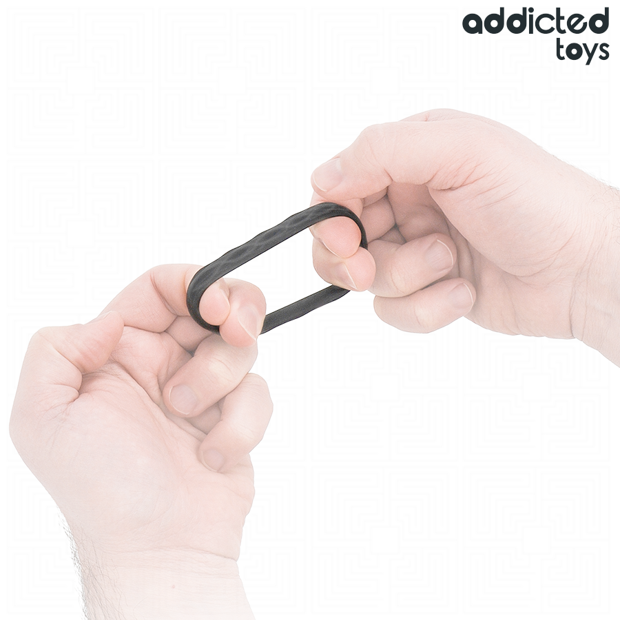 ADDICTED TOYS - GETEXTUREERDE PIEMELRING SET 4 MATEN