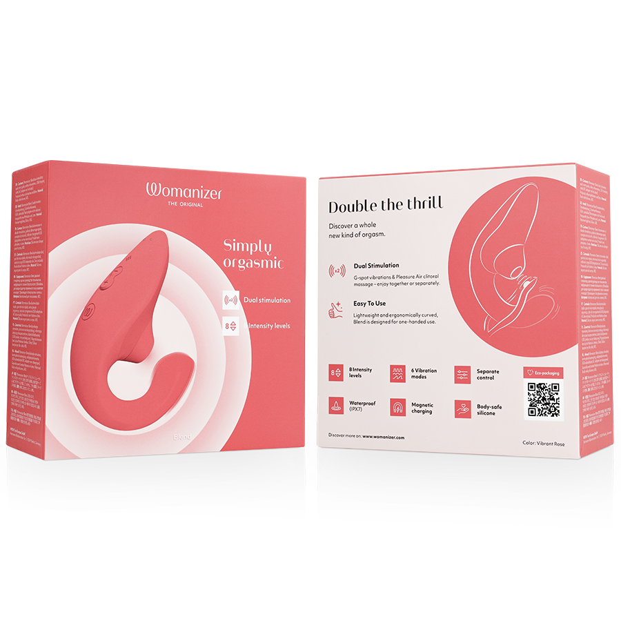 WOMANIZER - BLEND KONIJN-VIBRATORSTIMULATOR VIBRANT ROSE