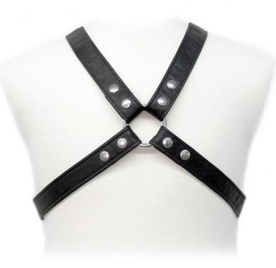 LEATHER BODY - LASIC HARNAS IN KLEDINGSTUK