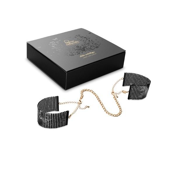 BIJOUX - DÉSIR MÉTALLIQUE ZWARTE METALEN MESH-HANDBOEIEN