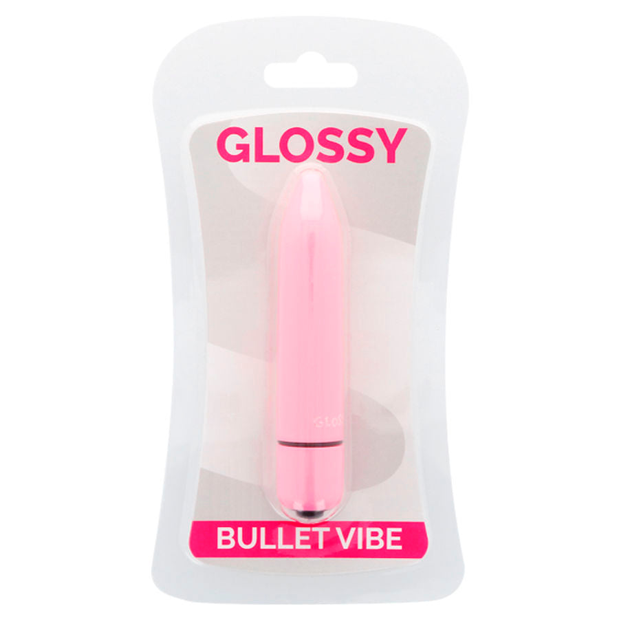 GLOSSY - Dunne vibrator roze