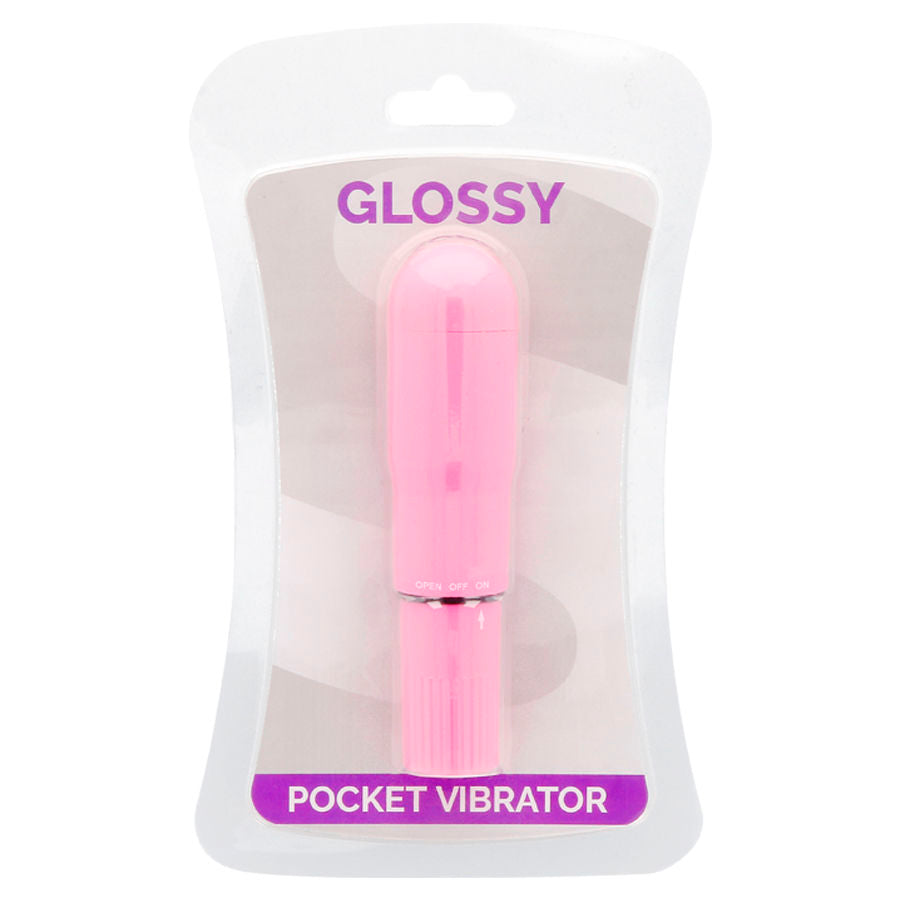 GLOSSY - Pocketvibrator donkerroze