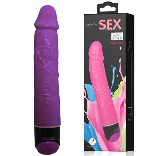 BAILE - COLORFUL SEX lila realistische vibrator 23 CM