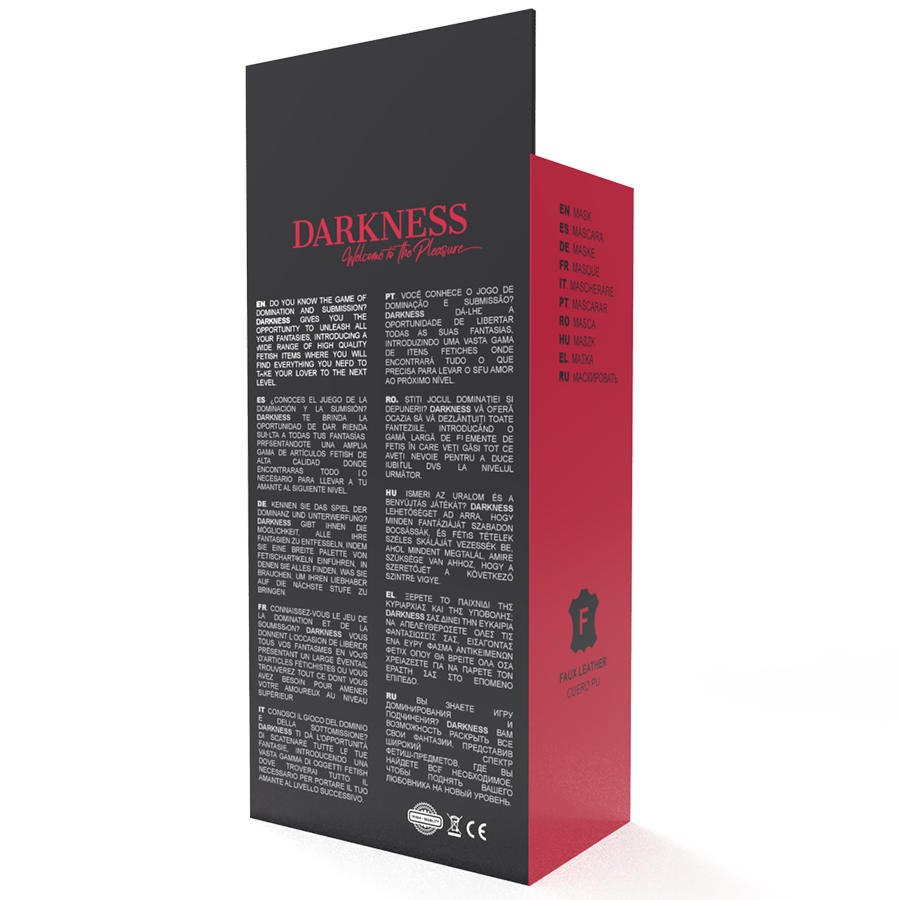 DARKNESS - Hoogwaardig rood masker