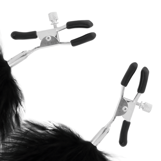 DARKNESS - TEPELKLEMMEN MET POMPONS 2