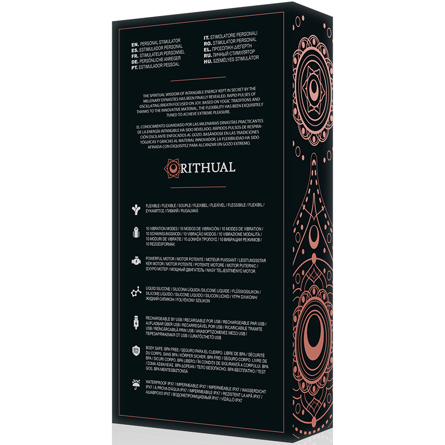 RITHUAL - OPLAADBARE G-PUNTSTIMULATOR KRIYA ZWART