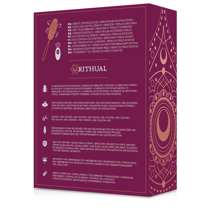 RITHUAL - SITA EIERAFSTANDSBEDIENING MET KORRELROTATIE + VIBRATIE