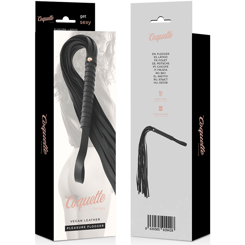 COQUETTE CHIC DESIRE - FANTASY FLOGGER VAN VEGANISTISCH LEER