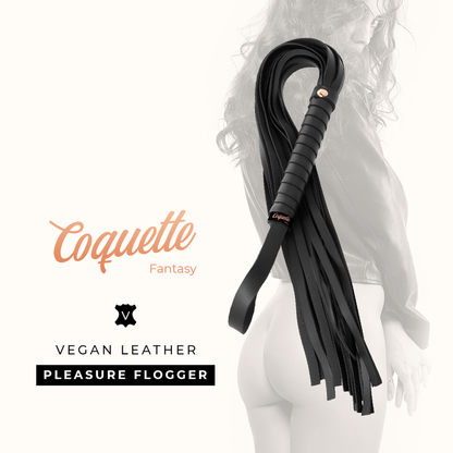 COQUETTE CHIC DESIRE - FANTASY FLOGGER VAN VEGANISTISCH LEER