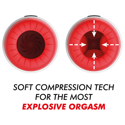 JAMYJOB - ROCKET MASTURBATOR MET ZACHTE COMPRESSIETECHNOLOGIE EN TRILLINGEN