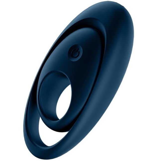 SATISFYER - GLORIOUS DUO RING VIBRATOR BLAUW