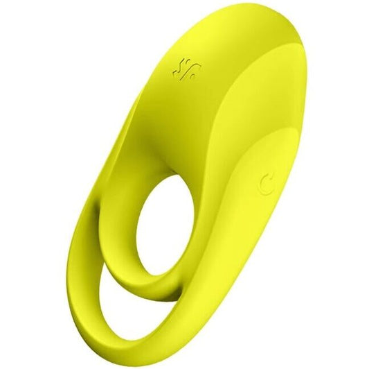 SATISFYER - SPECTACULAR DUO RING VIBRATOR GEEL