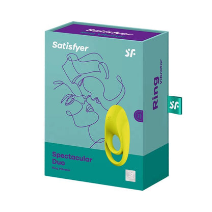 SATISFYER - SPECTACULAR DUO RING VIBRATOR GEEL
