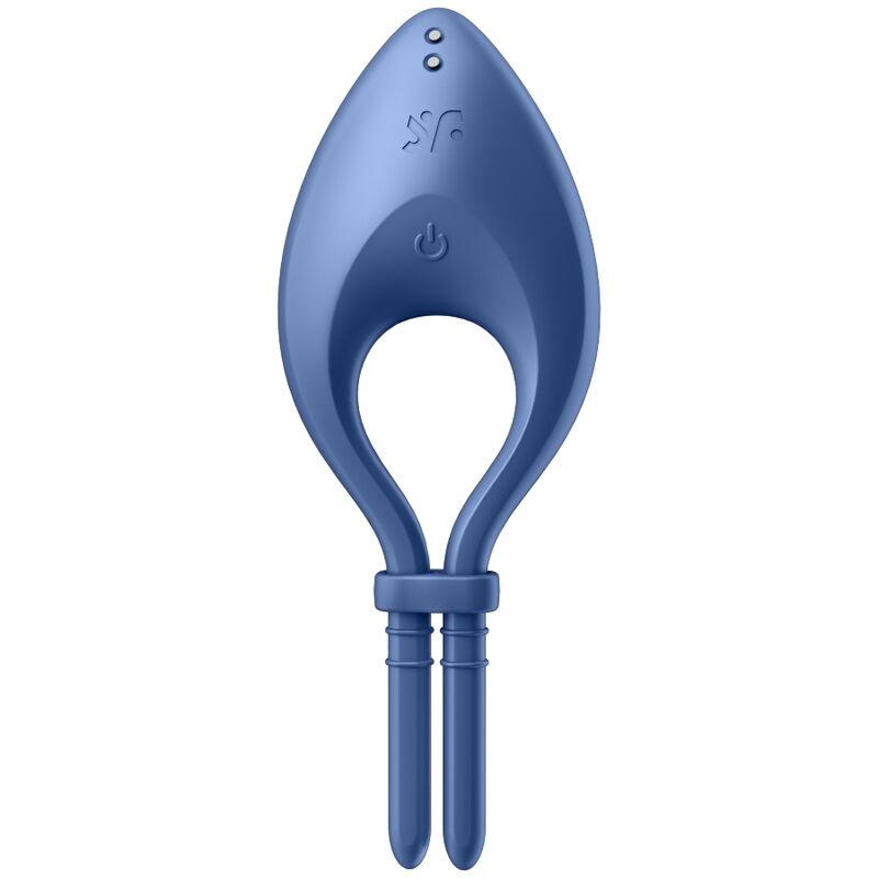 SATISFYER - BULLSEYE RING VIBRATOR APP BLAUW